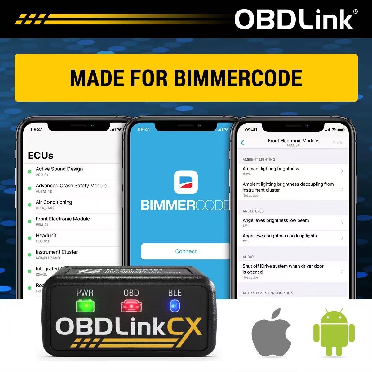 OBDLink CX for BMW and MINI - BimmerCode Coding Tool - installation view