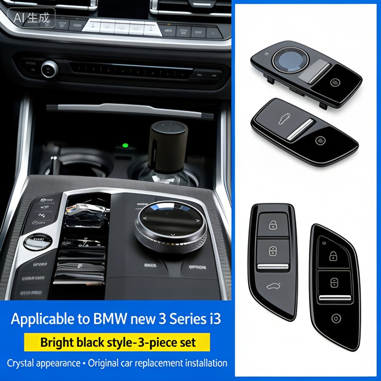 BMW Crystal Interior Trim Set - Shift Paddles, iDrive Knob, Start Button, Volume Knob - image 7