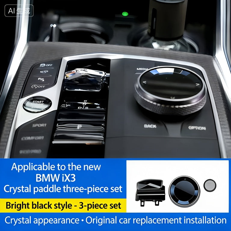 BMW Crystal Interior Trim Set - Shift Paddles, iDrive Knob, Start Button, Volume Knob - image 8