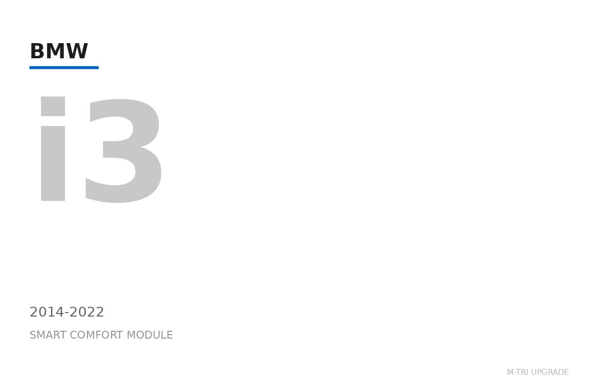 BMW i3 — Smart Comfort Module
