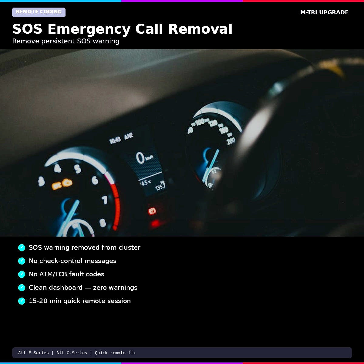 BMW SOS Emergency Call System Removal - Remote Coding