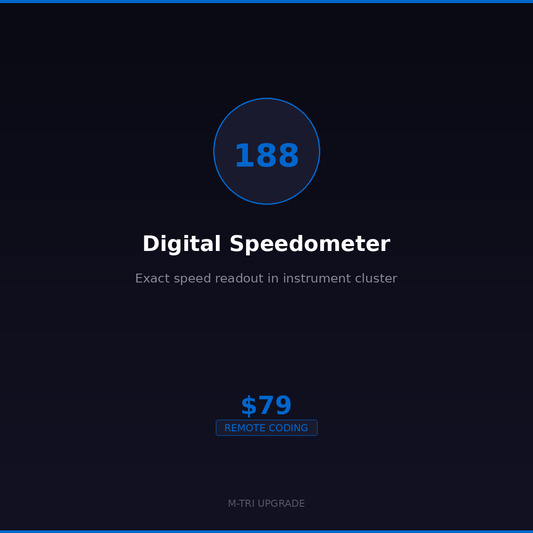BMW Digital Speedometer Coding - Instrument Cluster Display
