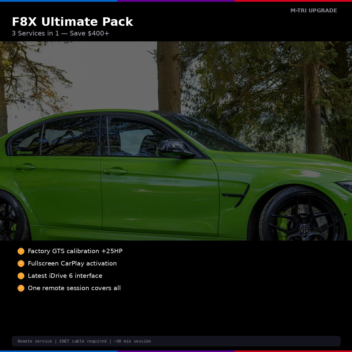 BMW F8X Ultimate Pack - iDrive 6, CarPlay, GTS Flash