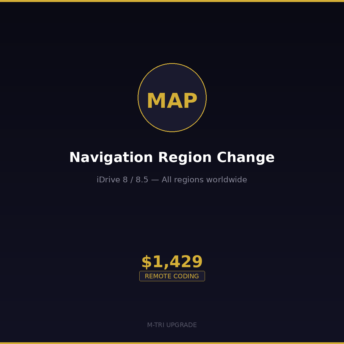 BMW Navigation Region Change - iDrive 8 / 8.5 (All Regions)