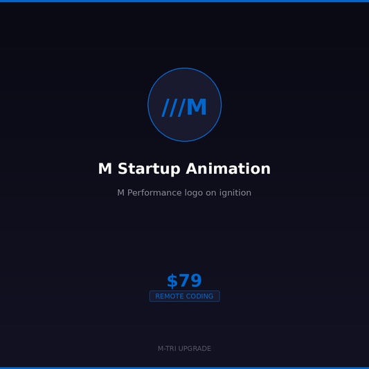 BMW M Startup Animation Logo Coding