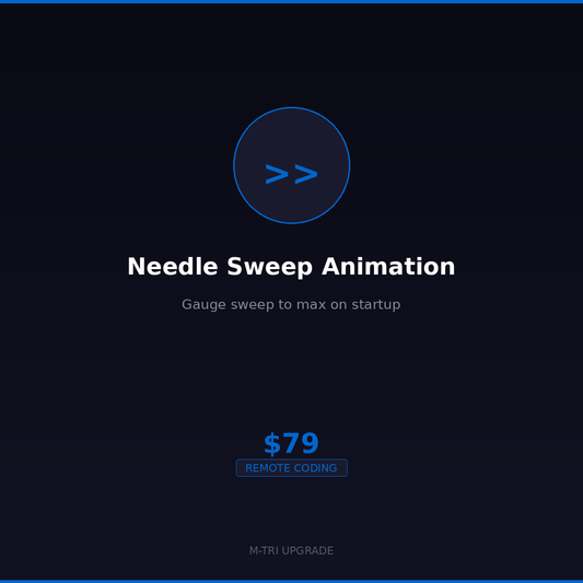 BMW Needle Sweep Animation Coding - Startup Gauge Sweep