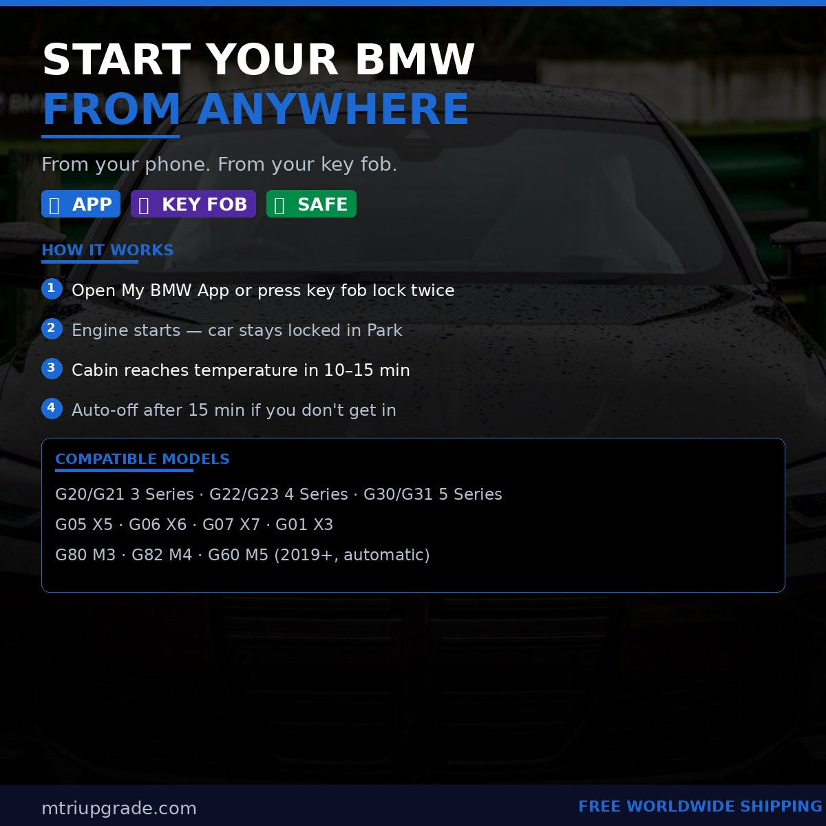 BMW Remote Start Activation — ENET Coding (G-Series)