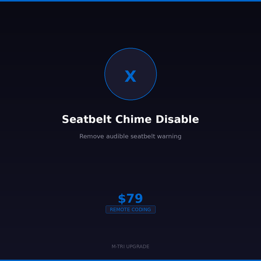 BMW Seatbelt Chime Disable Coding - Remove Seatbelt Warning