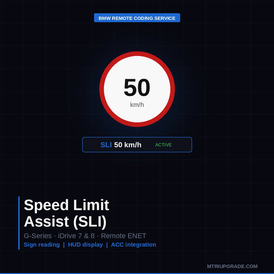 BMW Speed Limit Assist SLI Coding - Hero