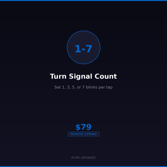 BMW Turn Signal Count Coding - One-Tap Blink Adjustment