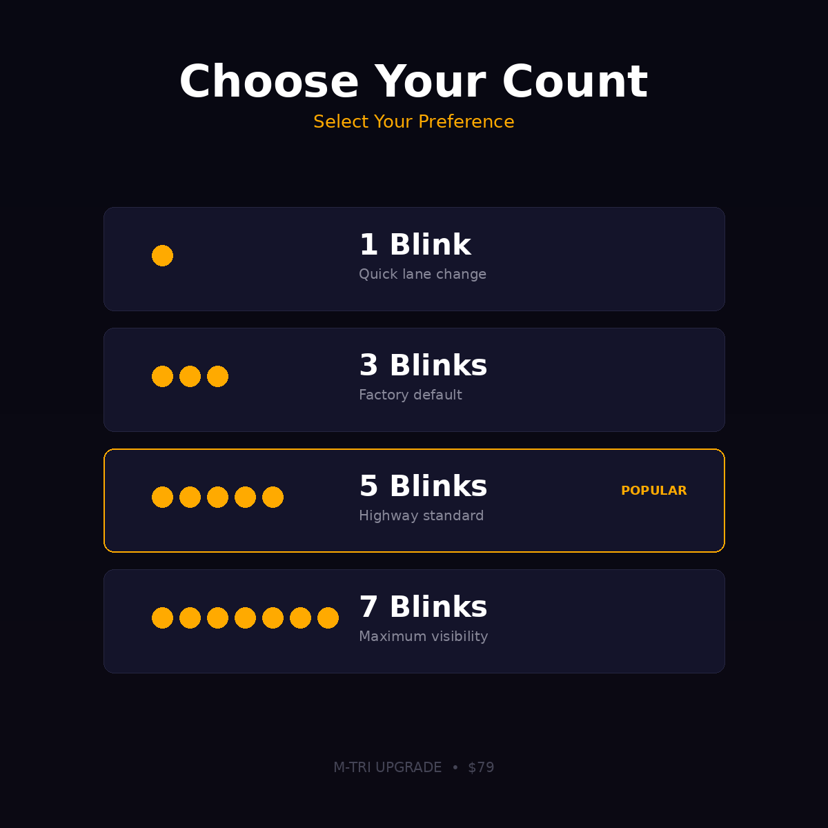 BMW Turn Signal Count Coding - One-Tap Blink Adjustment