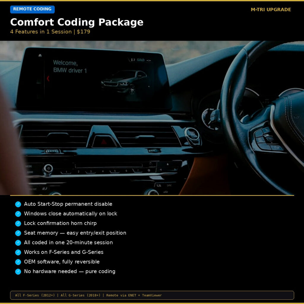 BMW Comfort Coding Package