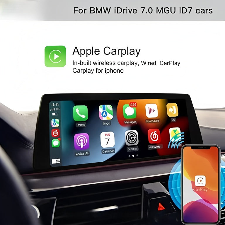 BMW Apple CarPlay and Android Auto - iDrive 7 MGU - detailed features