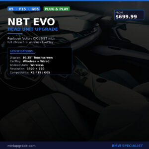 BMW NBT EVO Head Unit Upgrade for X5 - product overview
