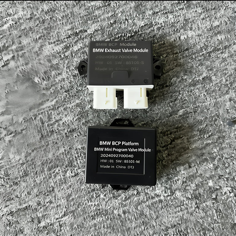 BMW Exhaust Valve Controller Module with App Control - installation view