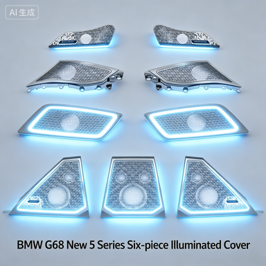 BMW 5 Series Illuminated Door Sill Panel - detailed features