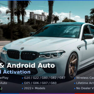 BMW iDrive 8 CarPlay and Android Auto Activation - full-screen remote coding service