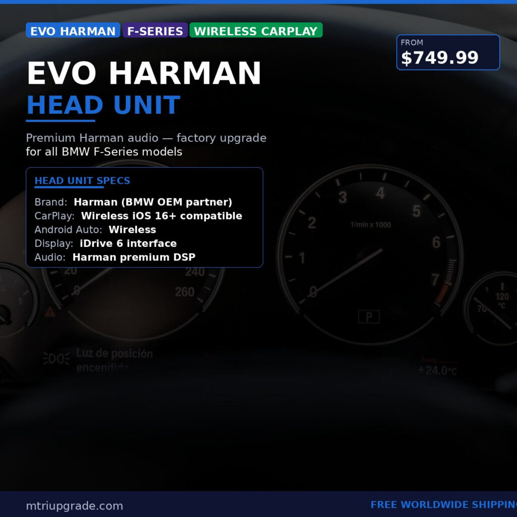 BMW Evo Harman Head Unit F-Series Wireless CarPlay