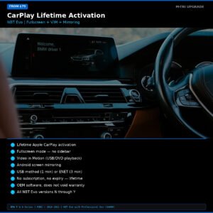 BMW Apple CarPlay Lifetime Activation + Fullscreen + VIM + Mirroring (NBT Evo) - MTri Upgrade BMW Remote Coding Service
