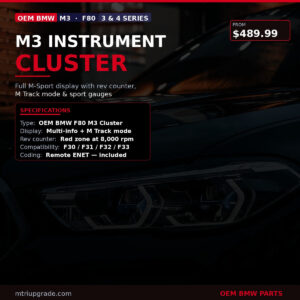 OEM BMW M3 Instrument Cluster for 3 and 4 Series - product overview