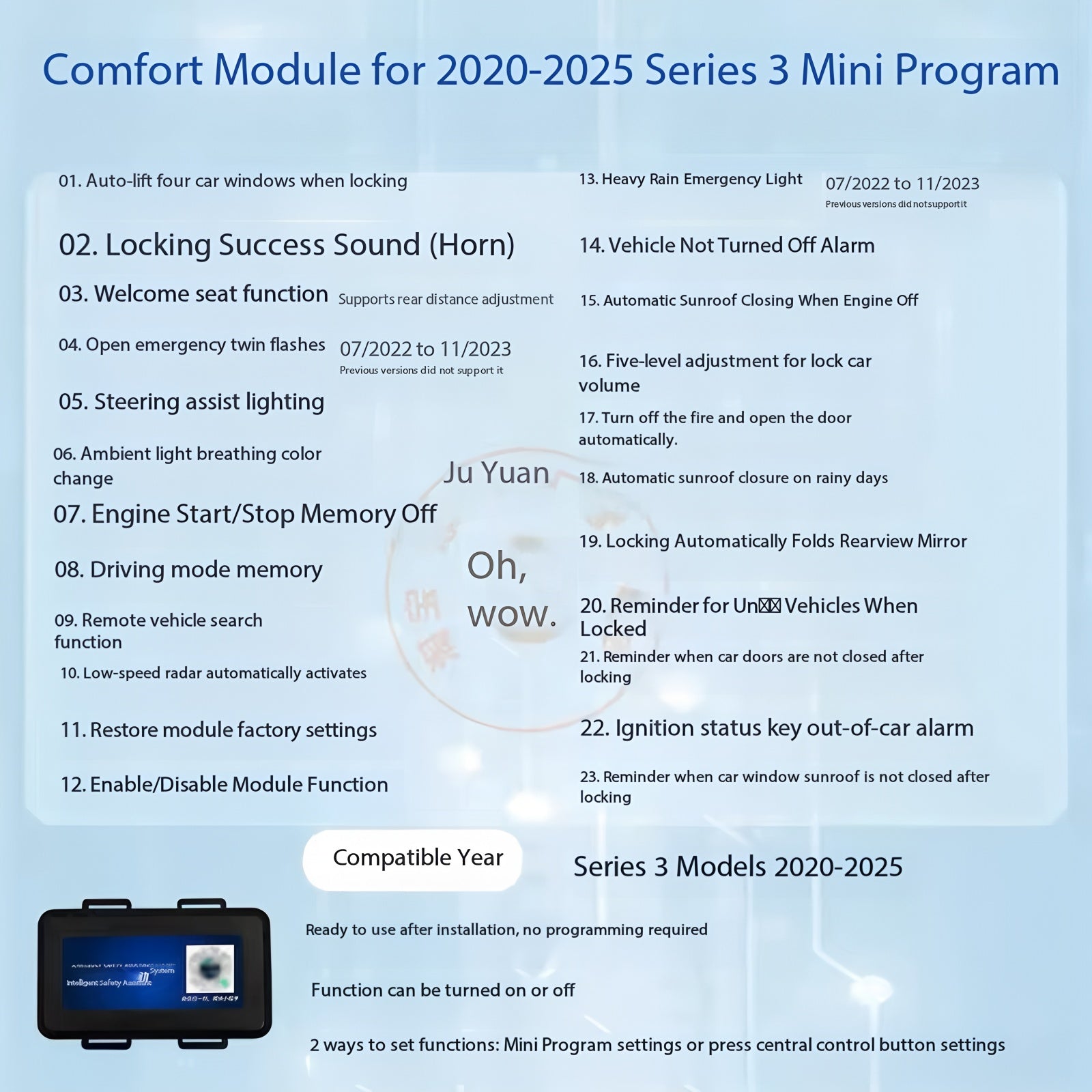 BMW Smart Comfort Module — X Series