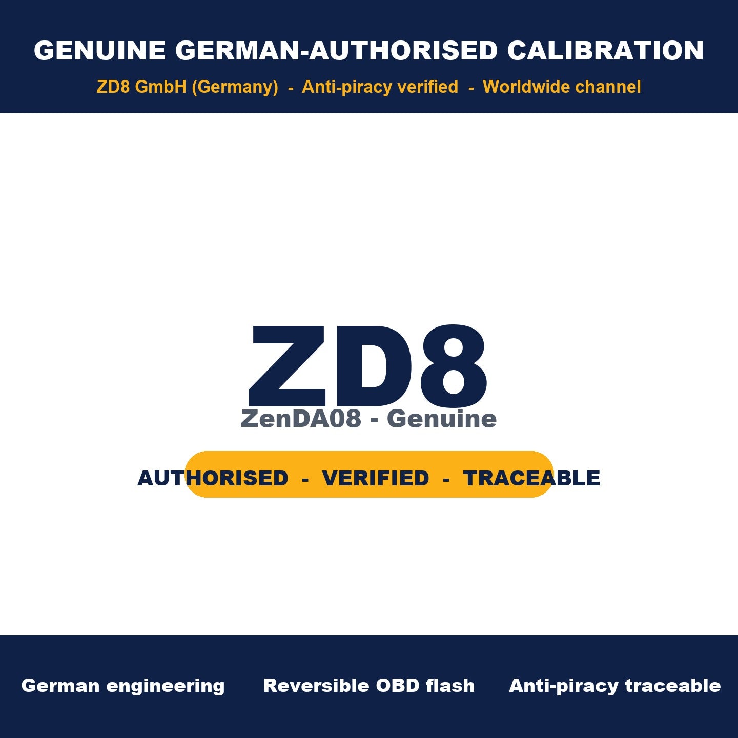 ZD8 ZenDA08 — German-authorised genuine calibration