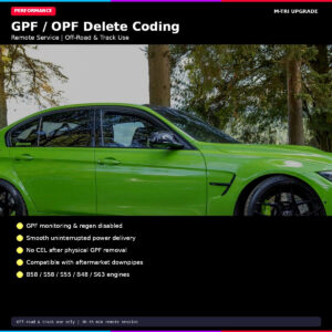 BMW GPF / OPF Delete Coding Remote Service - MTri Upgrade BMW Remote Coding Service