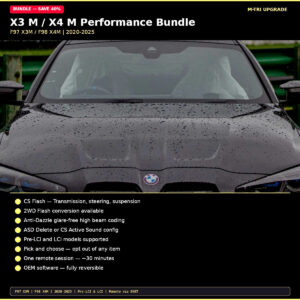BMW X3 M / X4 M Performance Bundle CS Flash + 2WD + Anti-Dazzle + ASD (F97/F98) - MTri Upgrade BMW Remote Coding Service
